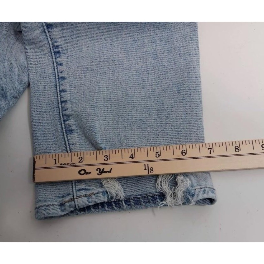 Pistola Jeans Womens 28 Distressed Straight Leg High Rise Raw Hem Denim Pants - Picture 8 of 10